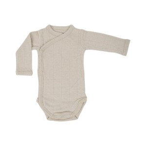Body kopertowe z długim rękawem BIRCH śmietankowe Romper Tribe Solid LS