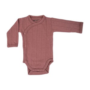 Body kopertowe z długim rękawem ROSEWOOD ciemno różowe Romper Tribe Solid LS