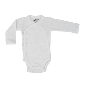Body kopertowe z długim rękawem CLOUD DANCER białe Romper Tribe Solid LS