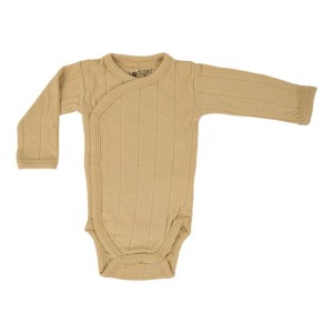 Body kopertowe z długim rękawem SAND żółte Romper Tribe Solid LS