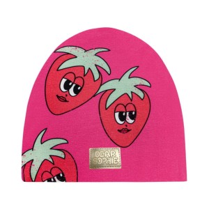 Czapka TRUSKAWKA RÓŻ - STRAWBERRY PINK / BEANIE