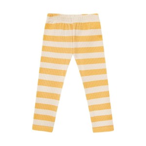 Legginsy wafelek ŻÓŁTE PASKI - BEE STRIPES / WAFFLE LEGGINGS