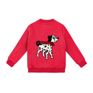 Bomberka DALMATYŃCZYK CZERWONY - DALMATIAN RED / BOMBER JACKET