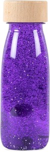 Butelka sensoryczna FLOAT fioletowa | Petit Boum 47634