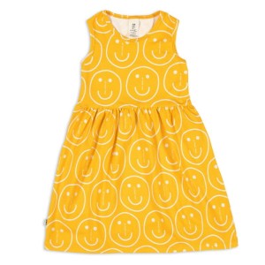 Sukienka na ramiączkach TANK DRESS ORANGE SMILEY