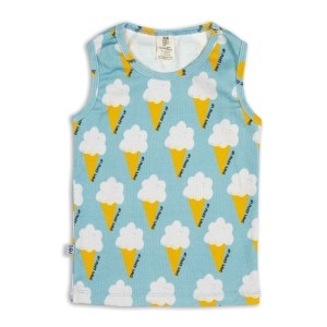 Top prążek RIBBED TANK TOP BLUE ICE CREAM