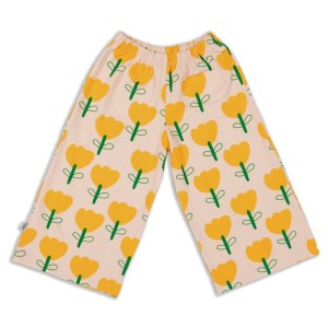 Spodnie CULOTTE PANTS YELLOW FLOWER