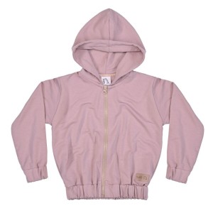 Krótka bluza na zamek z kapturem Short Jacket PINK (mama&córka)