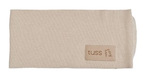 Szeroka opaska prążkowana BEIGE
