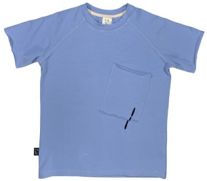 Koszulka 064-24 T-SHIRT POCKET WH TRACE / BLUE