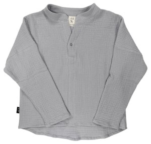 Bluzka 081-24 MUSLIN LONGSLEEVE / GRAY - GOTS