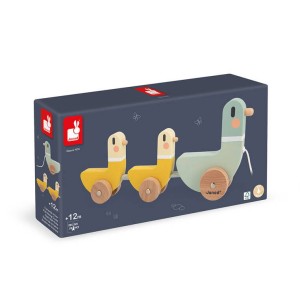 Drewniane kaczki do ciągnięcia Sweet Cocoon 12 m+ Janod J04051