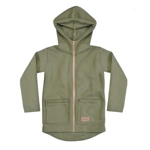 Bluza na zamek z kapturem ZIP hoodie coat OLIVE (mama&dziecko)