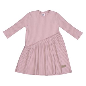 Sukienka CROSS pink HARMONIA prążkowana (mama&córka)