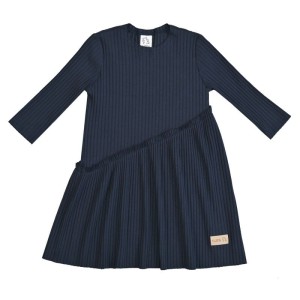Sukienka CROSS navy HARMONIA prążkowana (mama&córka)
