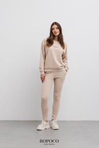 Spodnie Basic BEŻOWE (bez gumki na dole) -50%