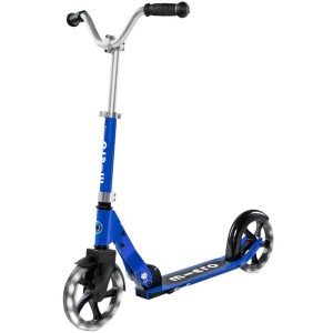 Micro Cruiser LED Blue Hulajnoga z dużymi świecącymi kołami dla dzieci od 5 do 12 lat | Micro SA0197