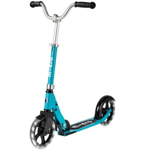 Micro Cruiser LED Aqua Hulajnoga z dużymi świecącymi kołami dla dzieci od 5 do 12 lat | Micro SA0199