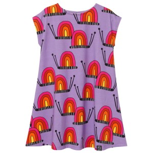 Sukienka CASUAL DRESS purple snails