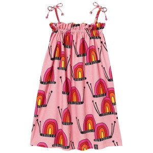 Sukienka STRIPE DRESS pink snails