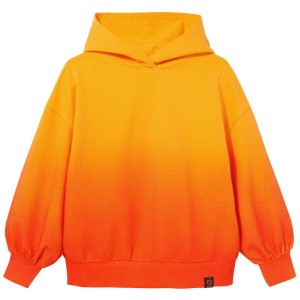 Bluza z kapturem OVERSIZED HOODIE orange ombre