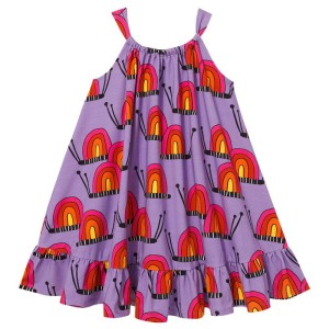 Sukienka BOW DRESS purple snails