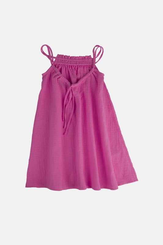minikid-sklep-PINK MUSLIN WAVY DRESS BACK-polkabubu.jpg