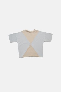 Koszulka 008 PANEL TEE beige/gray