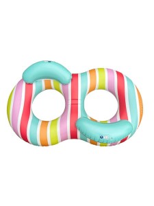 The Swim Essentials 6 lat+ Podwójne koło do pływania 190 cm Rainbow 2023SE502