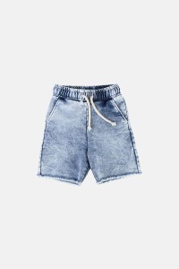 Szorty LIGHT BLUE COMFORT FIT RAW SHORTS