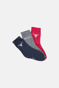 Skarpetki 605 3PACK SOCKS GRAPHITE, RED, GRAY MARL ( 3 pary )