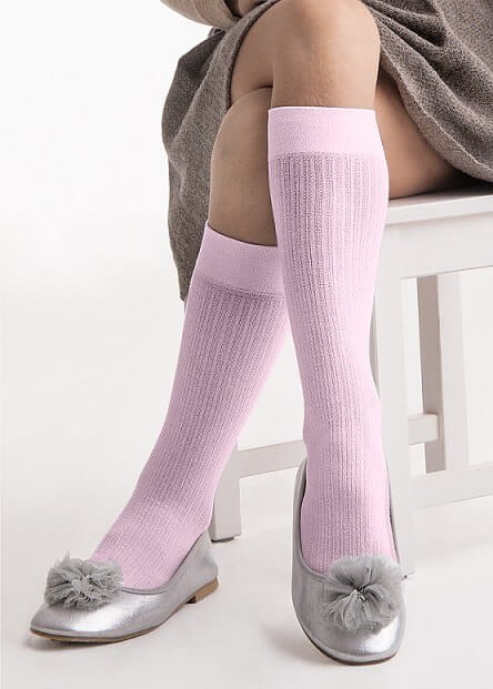NOQ by Knittex 100 den podkolanówki w prążek