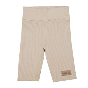 Kolarki prążkowane Shorts RIB beige (mama&dziecko)