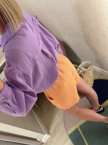 Szorty muślinowe ITALY peach -50%