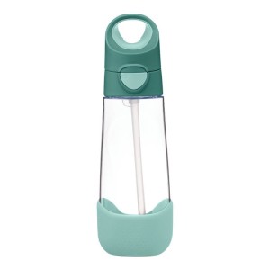 Butelka tritanowa - bidon ZE SŁOMKĄ 600 ml EMERALD FOREST | b.box