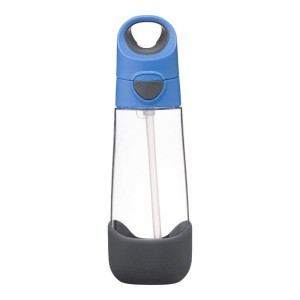 Butelka tritanowa - bidon ZE SŁOMKĄ 600 ml BLUE SLATE | b.box