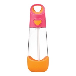 Butelka tritanowa - bidon ZE SŁOMKĄ 600 ml STRAWBERRY SHAKE | b.box
