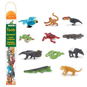 Zestaw Figurek w Tubie Zwierzęta Lasów Deszczowych 3 lata+ Safari Ltd. S680504