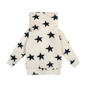 Bluza komin GWIAZDY JASNE - STARS WHITE / SNOOD SWEATSHIRT