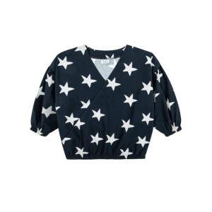 Bluzka GWIAZDY CIEMNE - STARS BLACK / BLOUSE