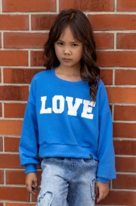 Bluza LOVE niebieska