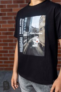 T-Shirt URBAN LEGEND czarny