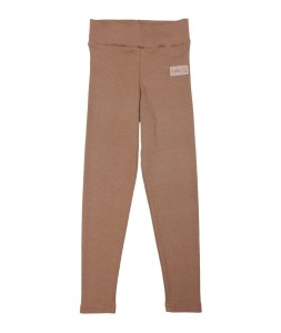 Legginsy prążkowane RIB carmel