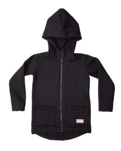Bluza na zamek ZIP hoodie coat BLACK