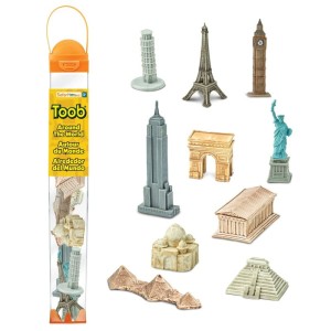 Zestaw Figurek w Tubie Zabytki Dookoła Świata 3 lata+ Safari Ltd. S679604
