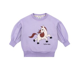 Bluza bufiasta KONIK FIOLET - HORSE VIOLET / PUFF SWEATSHIRT