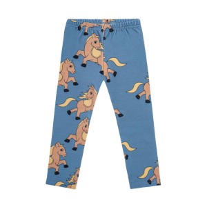 Legginsy KONIK NIEBIESKI - HORSE BLUE / LEGGINGS