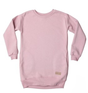 Sukienka ocieplana dress RIB light pink