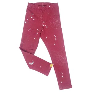 Legginsy 223-24 LEGGINGS CONSTELLATION - CHERRY RED