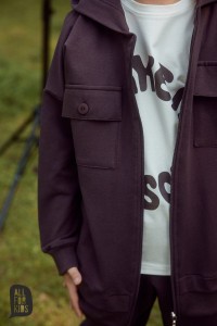 Bluza rozpinana BRĄZOWA make it awesome